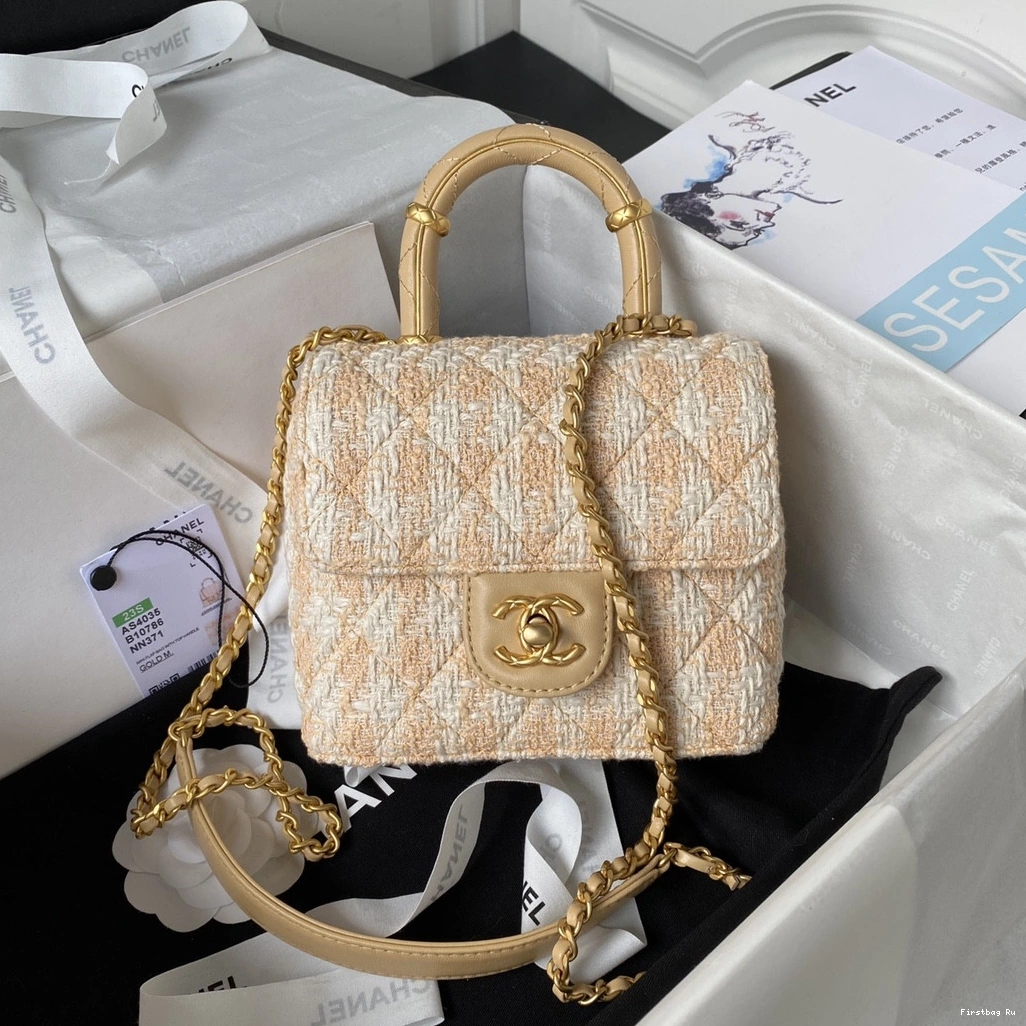 First Bag Ru HANDLE BAG TOP WITH FLAP CHANEL 0713